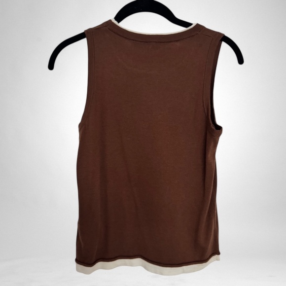 Zara Contrasting Knit Sweater Vest - Picture 2 of 10